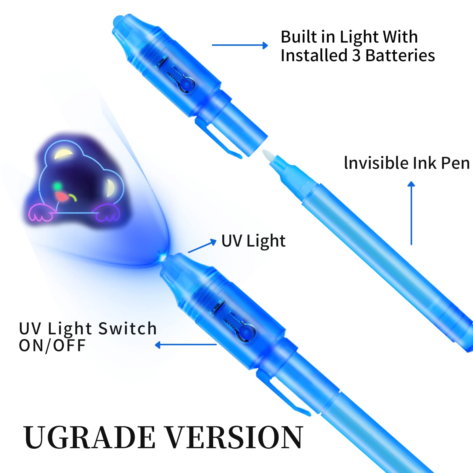 10pcs Invisible Ink Pen Magic  - Highlighter Set Pastel avaliação e preço