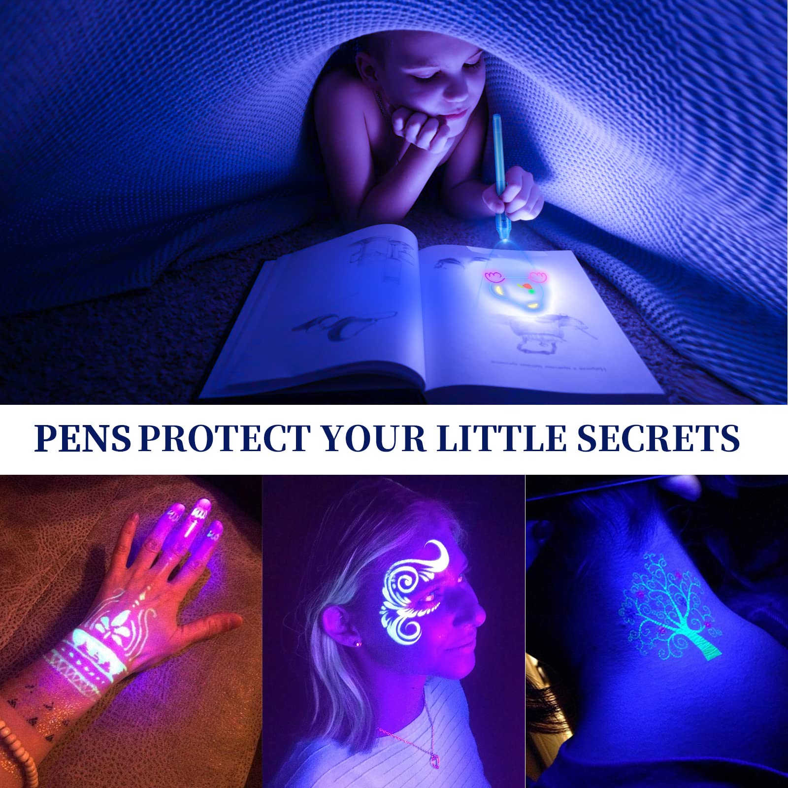 10pcs Invisible Ink Pen Magic  - Highlighter Set Pastel avaliação e preço