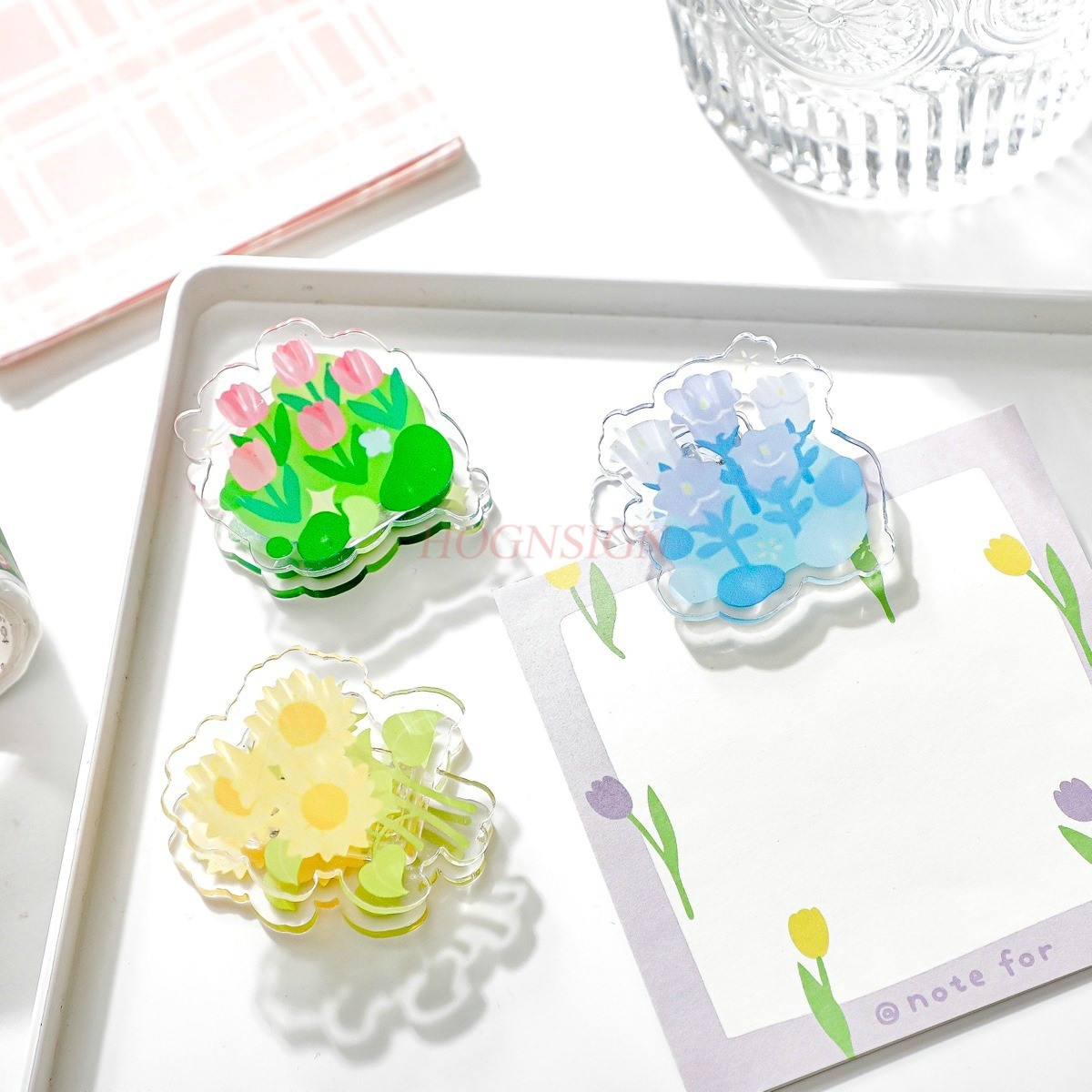 1pcs Afternoon Garden Acrylic  - Office Stationery And Supply avaliação e preço