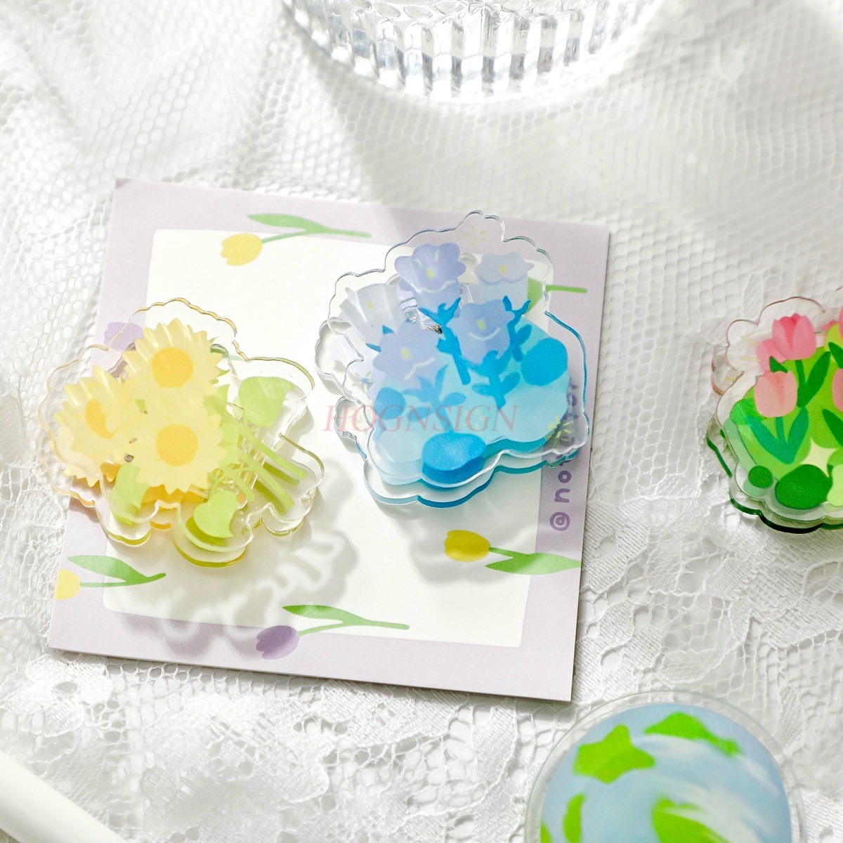 1pcs Afternoon Garden Acrylic  - Office Stationery And Supply avaliação e preço