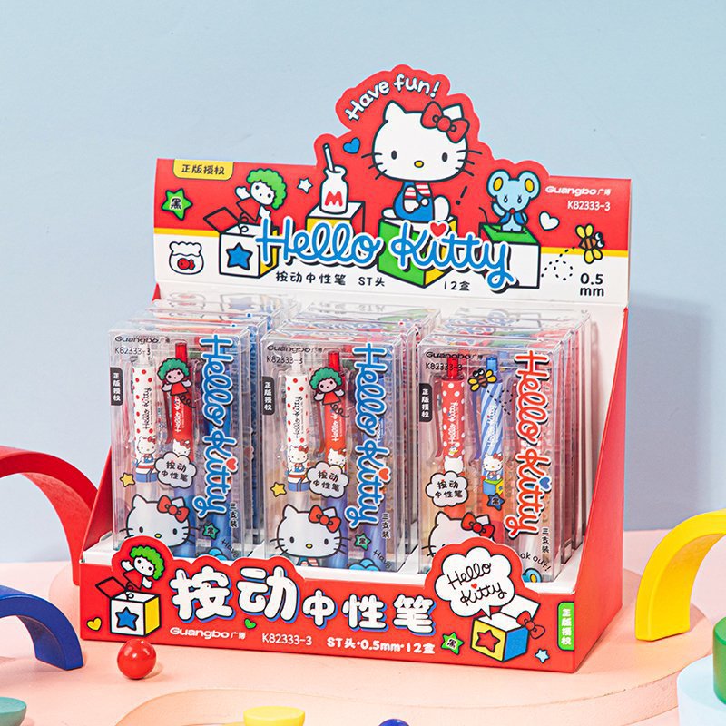 3Pcs Authorized Cartoon Kitty  - Stationery Supplier avaliação e preço