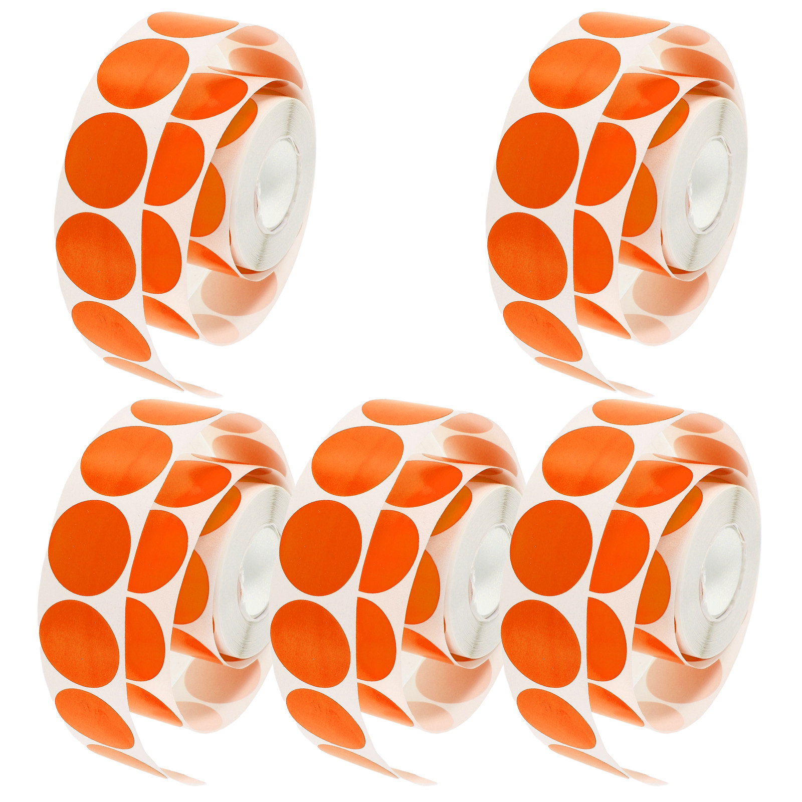 5 Rolls 25Mm Round Sticker Lab - Sticker Label Roll avaliação e preço