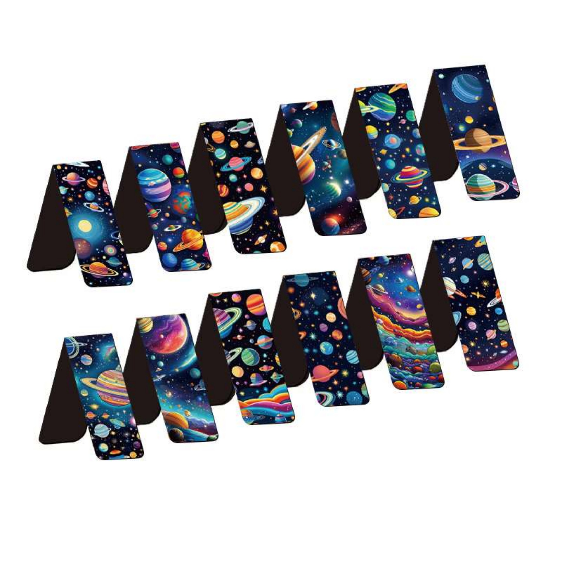 12pcs Space & Planet Themed Ma - Bookmark Magnetic Clip avaliação e preço