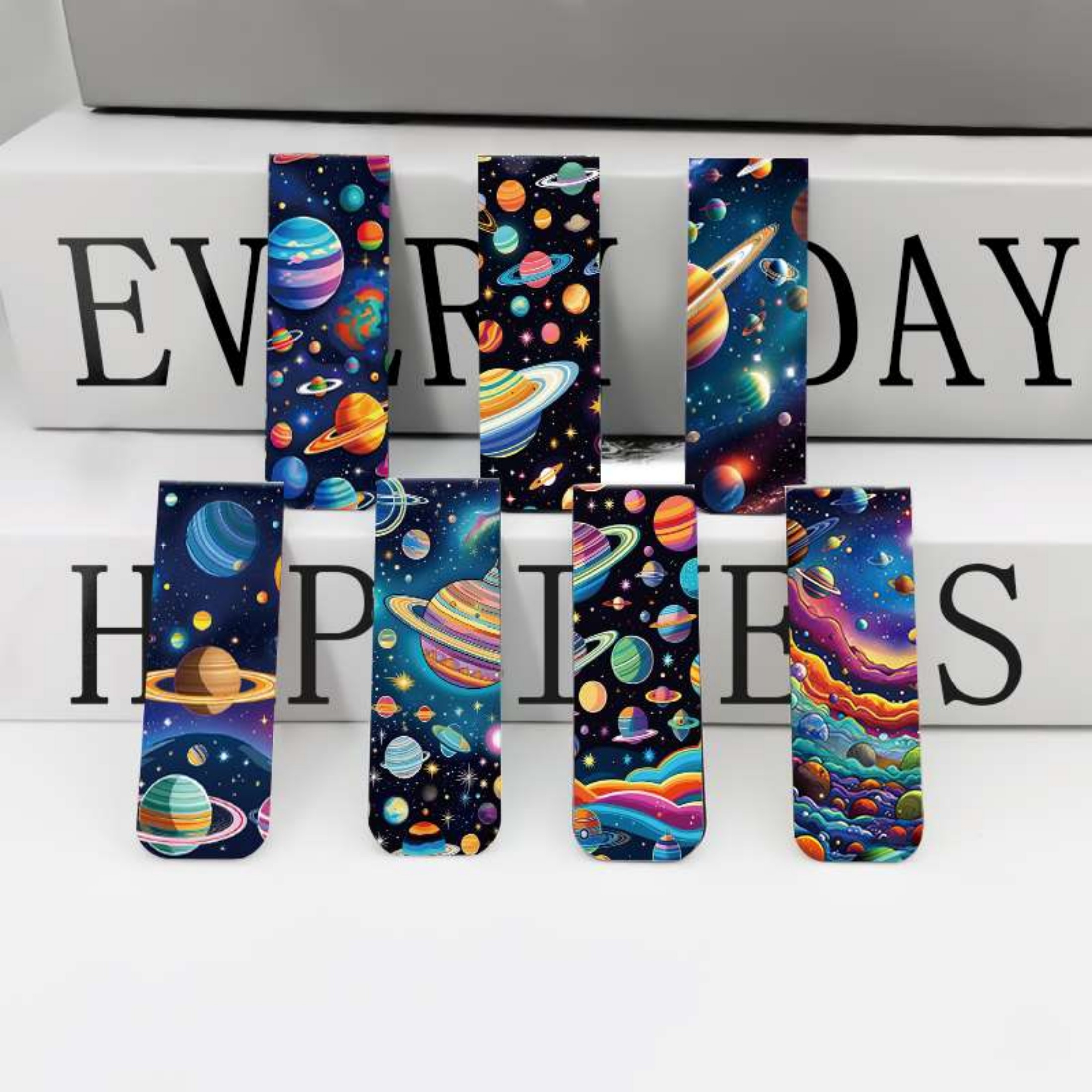 12pcs Space & Planet Themed Ma - Bookmark Magnetic Clip avaliação e preço