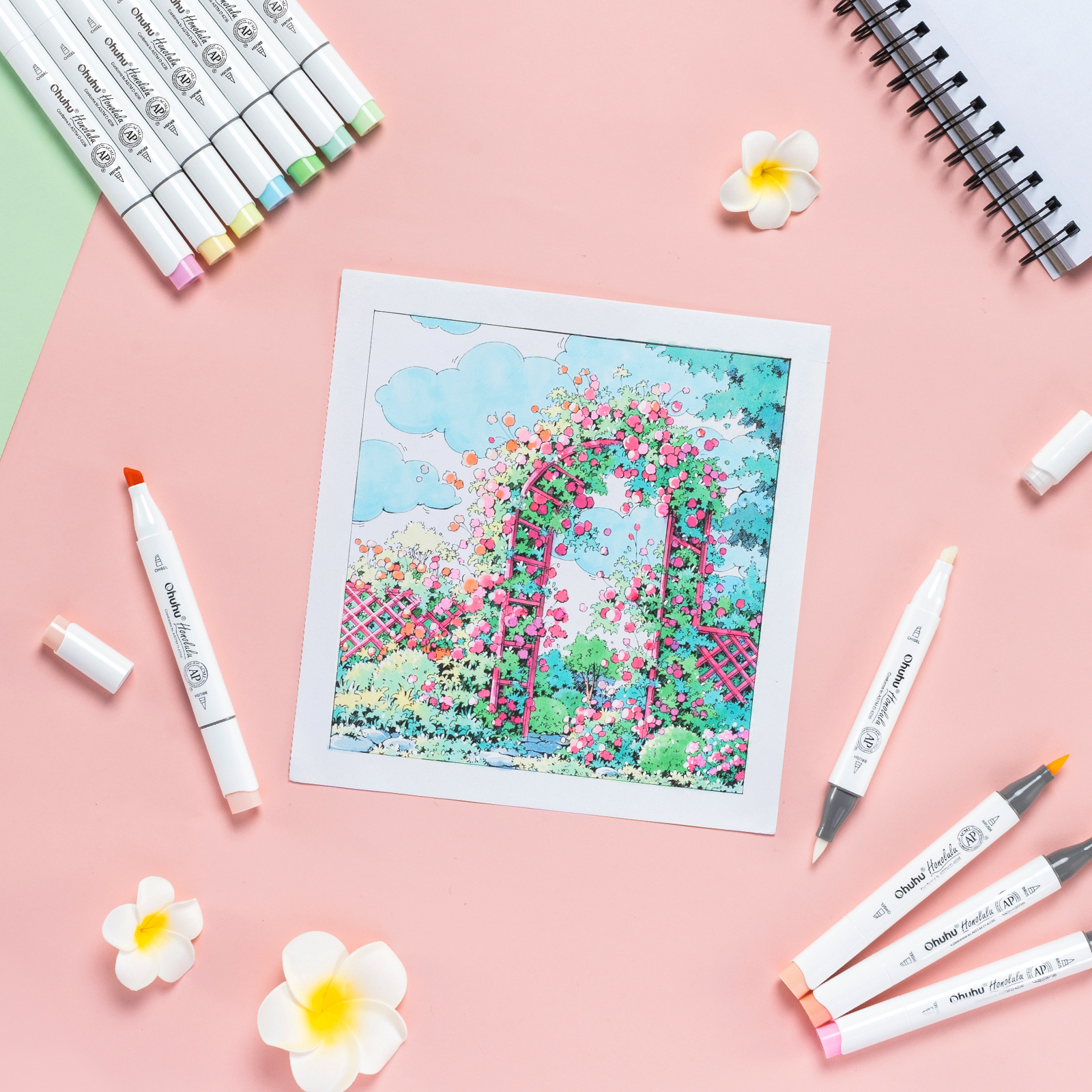 Ohuhu Honolulu 48 Pastel Color - Highlighter Set Pastel avaliação e preço