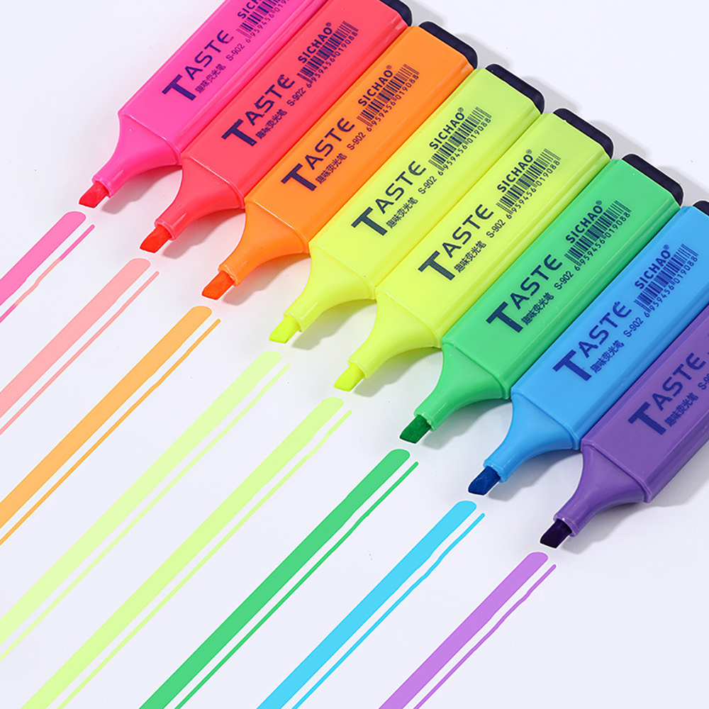 4PCS Fluorescent Highlighter P - Highlighter Set Pastel avaliação e preço