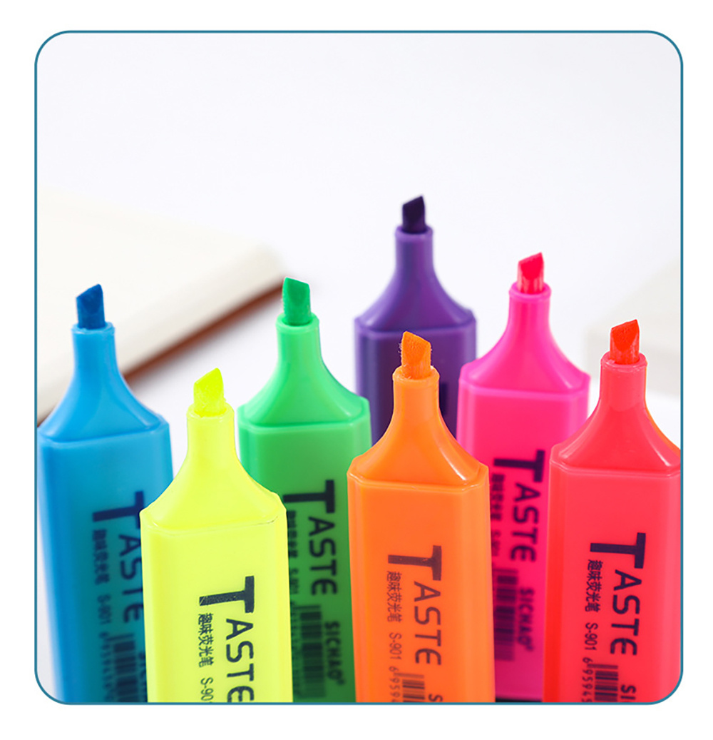 4PCS Fluorescent Highlighter P - Highlighter Set Pastel avaliação e preço