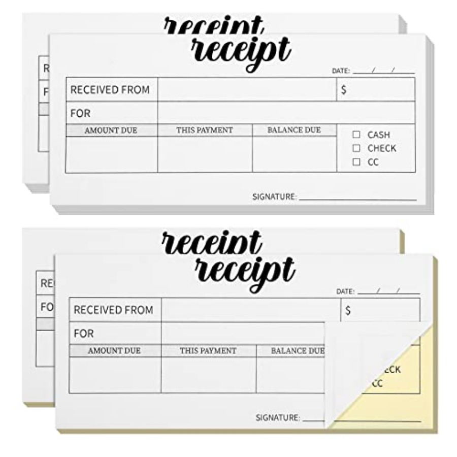 4 Pieces Receipt Books Carbonl - Carbon Copy Book avaliação e preço