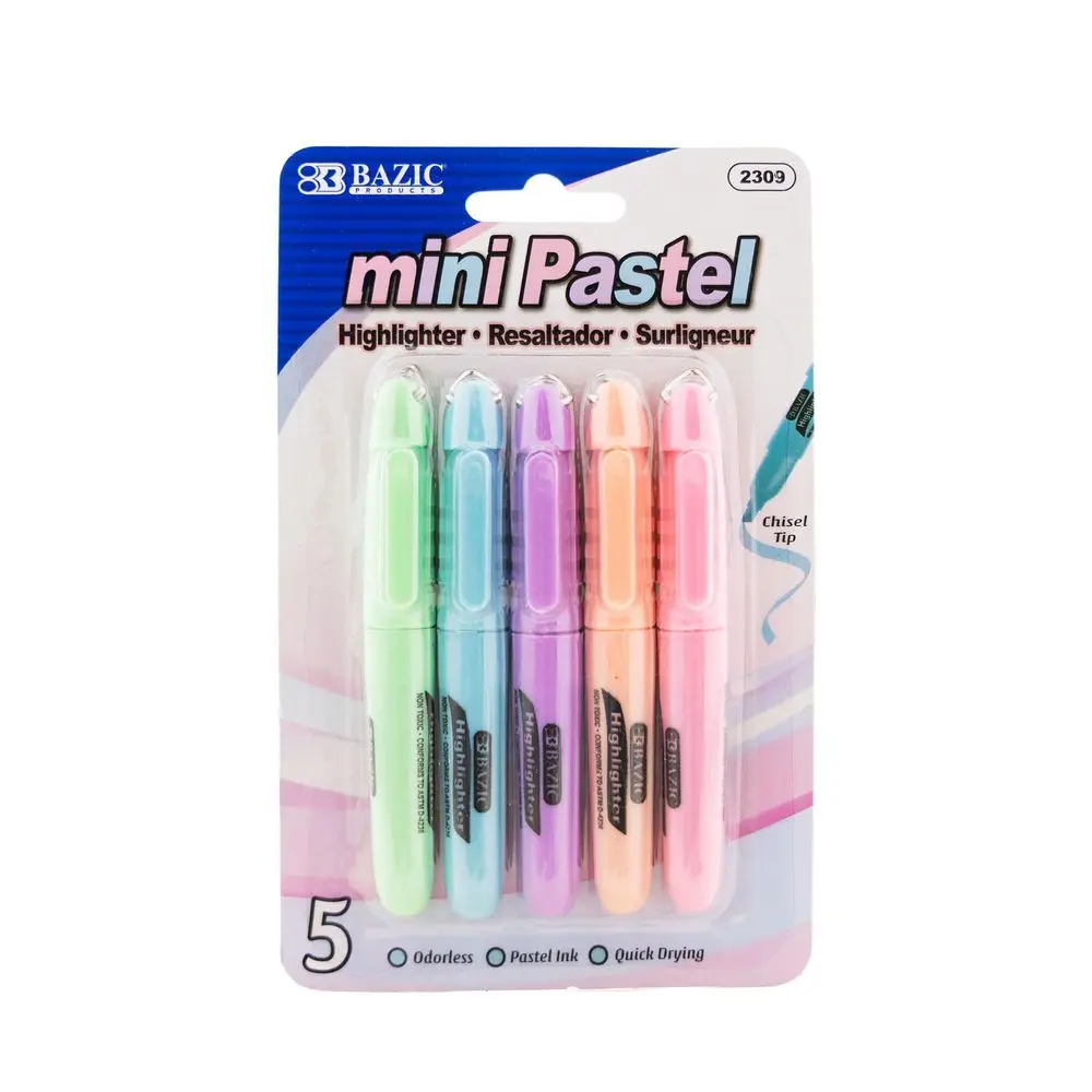 Mini Highlighter Pastel Color  - Highlighter Set Pastel avaliação e preço
