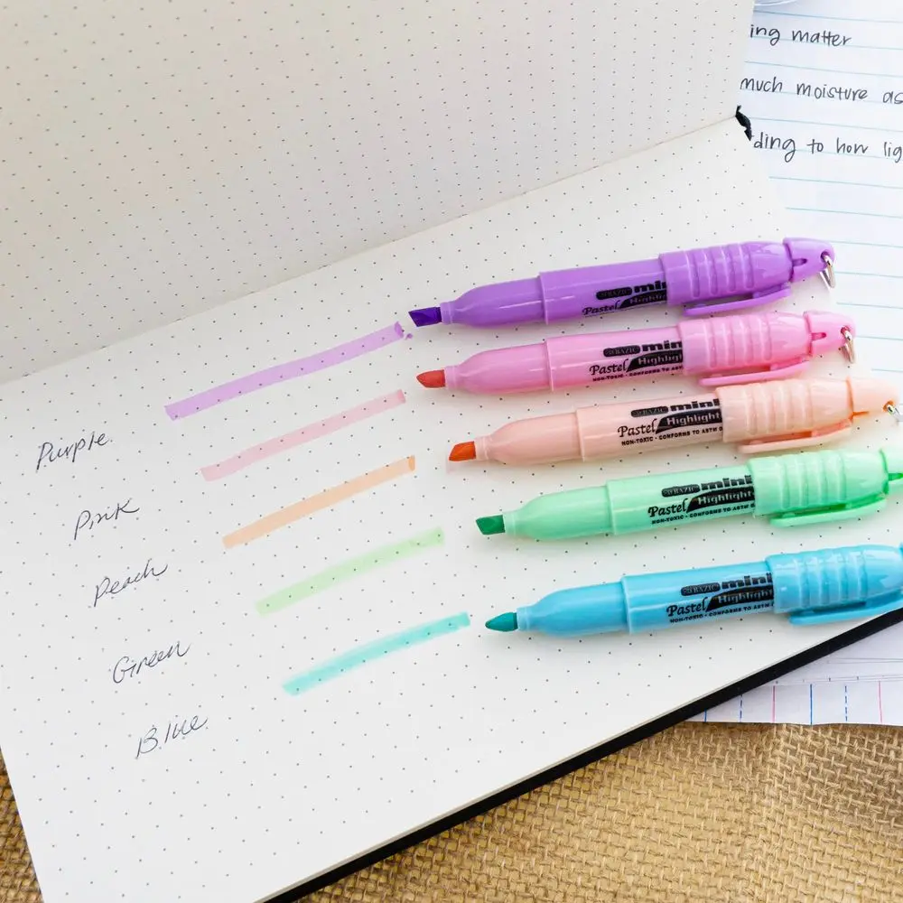 Mini Highlighter Pastel Color  - Highlighter Set Pastel avaliação e preço