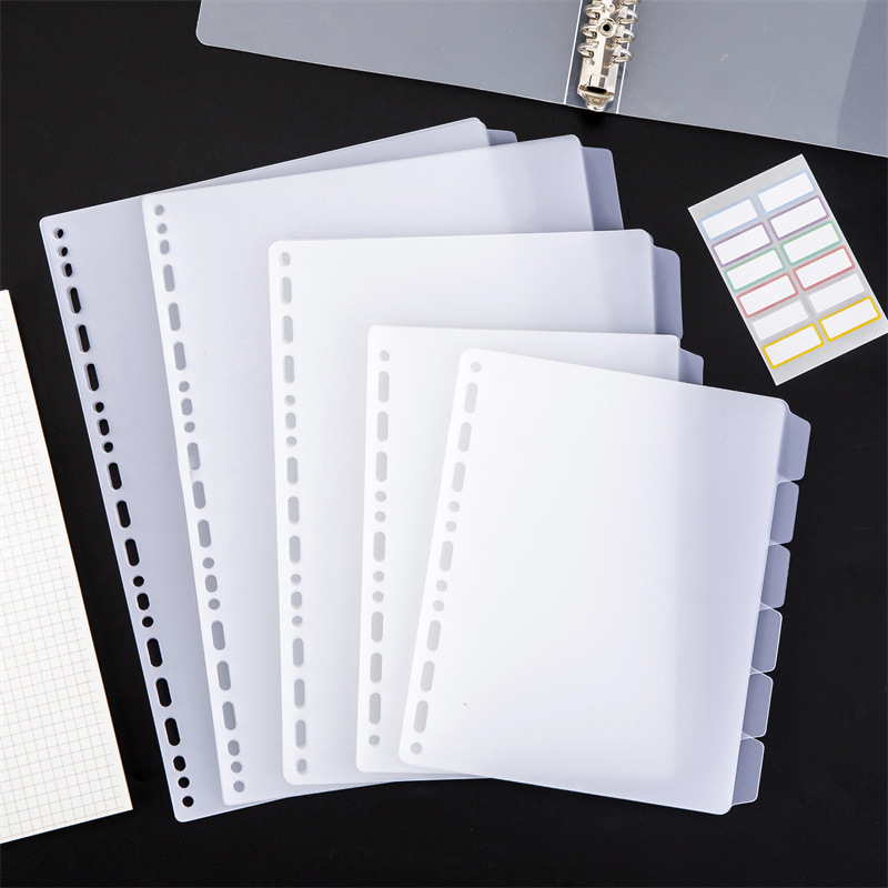 A4 A5 B5 Binder Dividers Gener - Index Tab Divider avaliação e preço