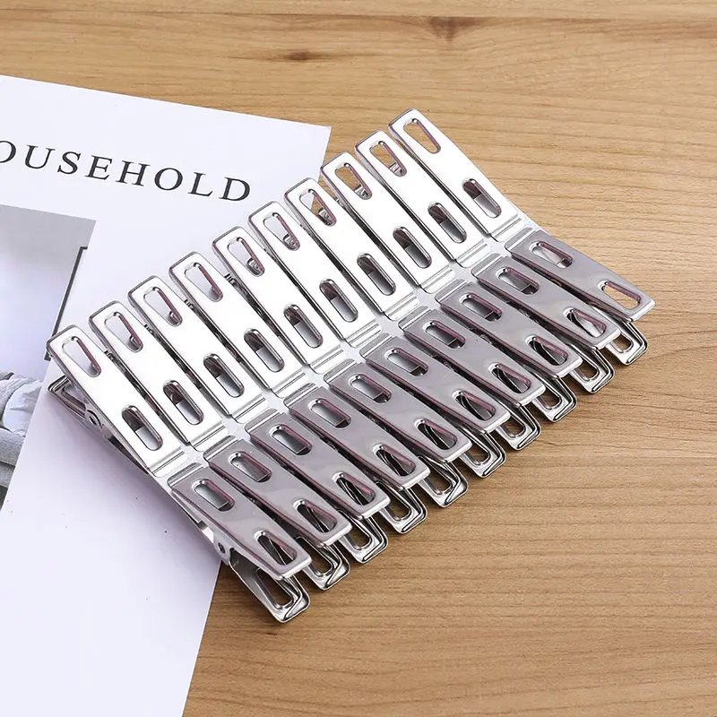 20pcs Stainless Steel Flat Mou - Binder Clip Assorted avaliação e preço