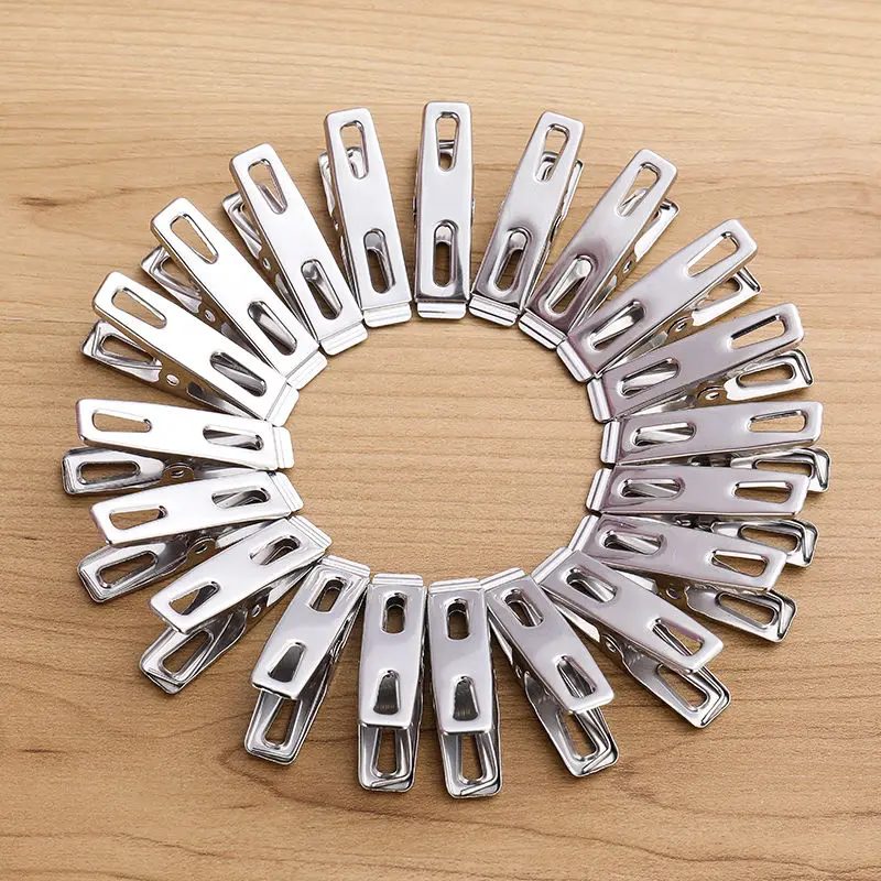 20pcs Stainless Steel Flat Mou - Binder Clip Assorted avaliação e preço