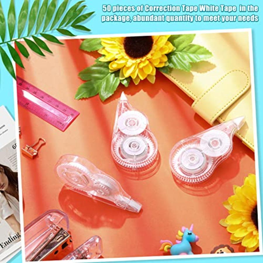 50 Count Clear Correction Tape - Correction Tape Roller avaliação e preço