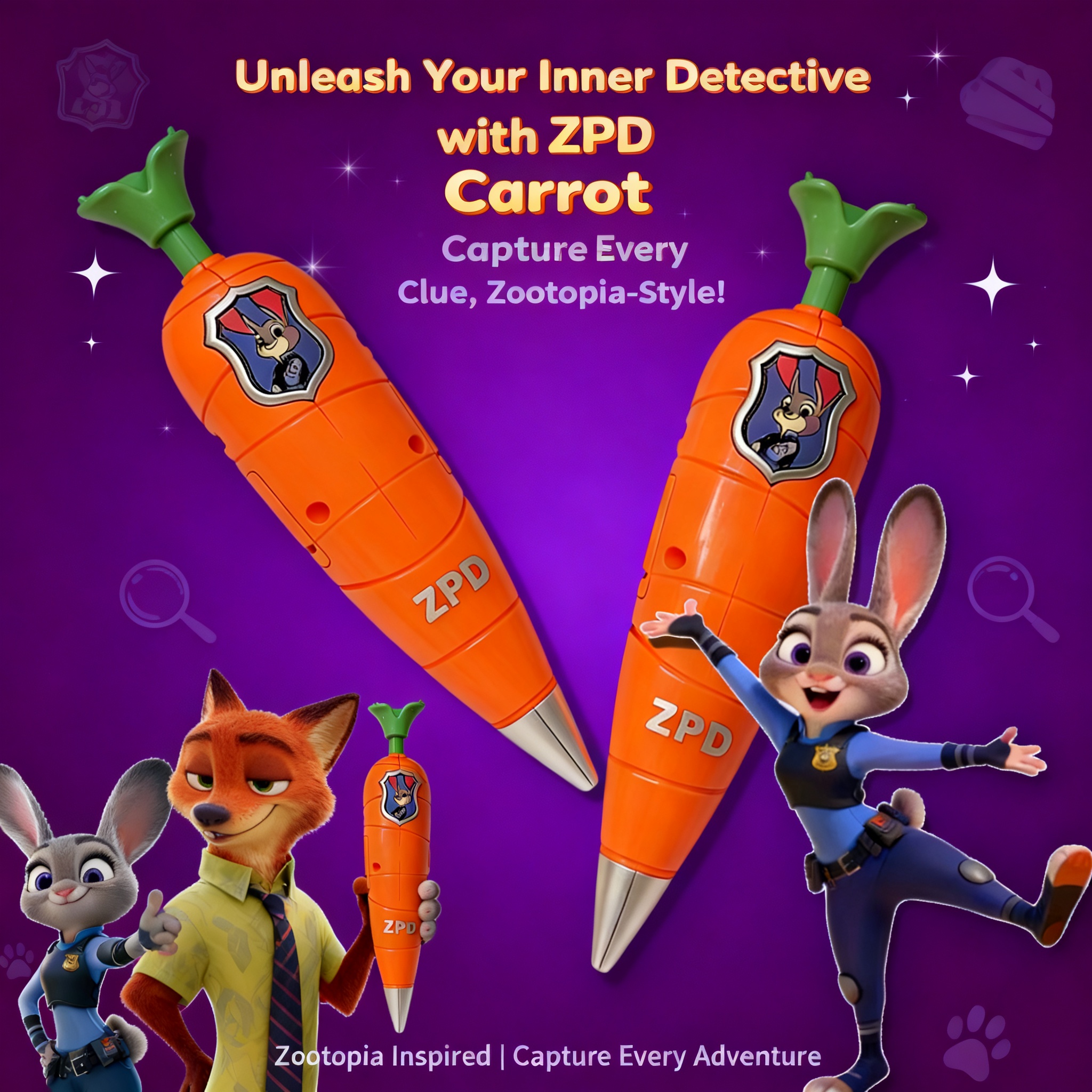 Zootopia 2 Judy Nick Style Car - Stationery Supplier avaliação e preço