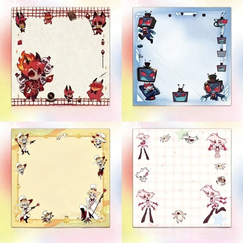 4Pcs Hazbin Hotel Zestial & Al - Stationery Warehouse avaliação e preço