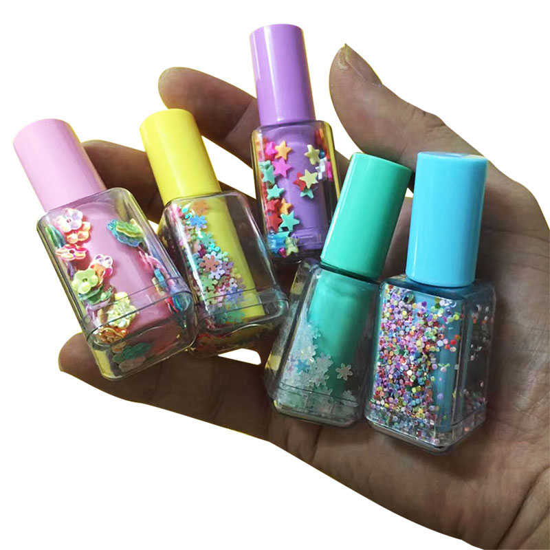 5Pcs Set Mini Sequin Nail Poli - Highlighter Set Pastel avaliação e preço