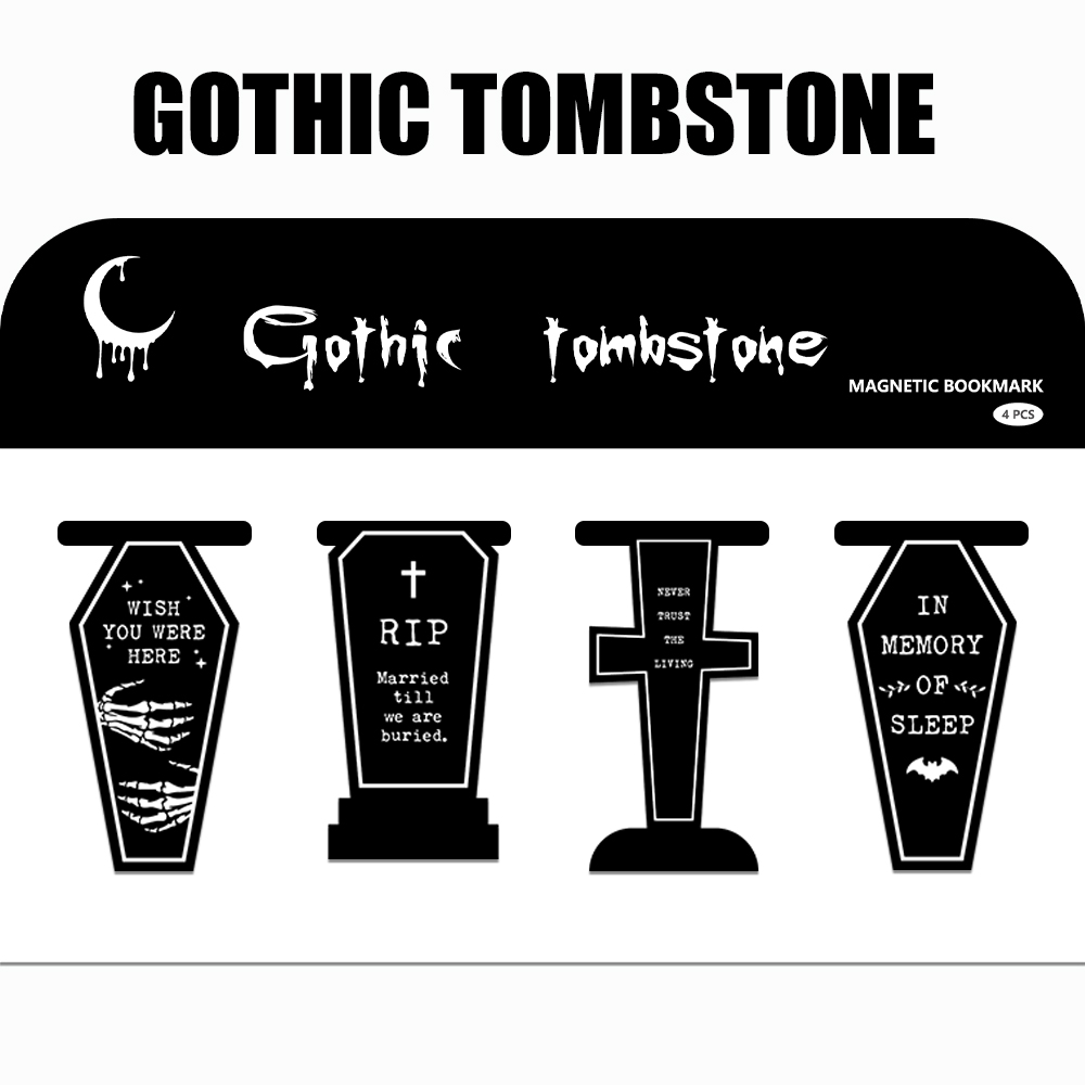4PCS Creative Gothic Gothic to - Bookmark Magnetic Clip avaliação e preço