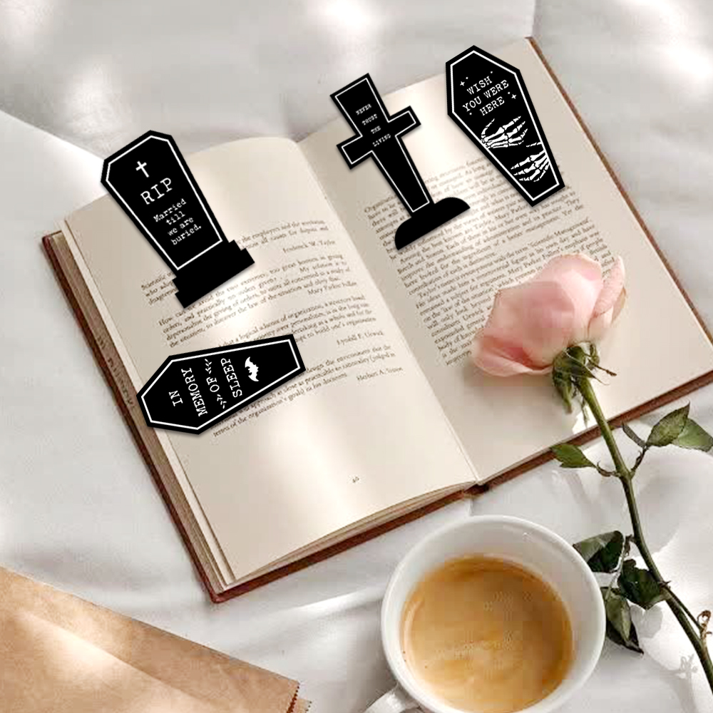 4PCS Creative Gothic Gothic to - Bookmark Magnetic Clip avaliação e preço