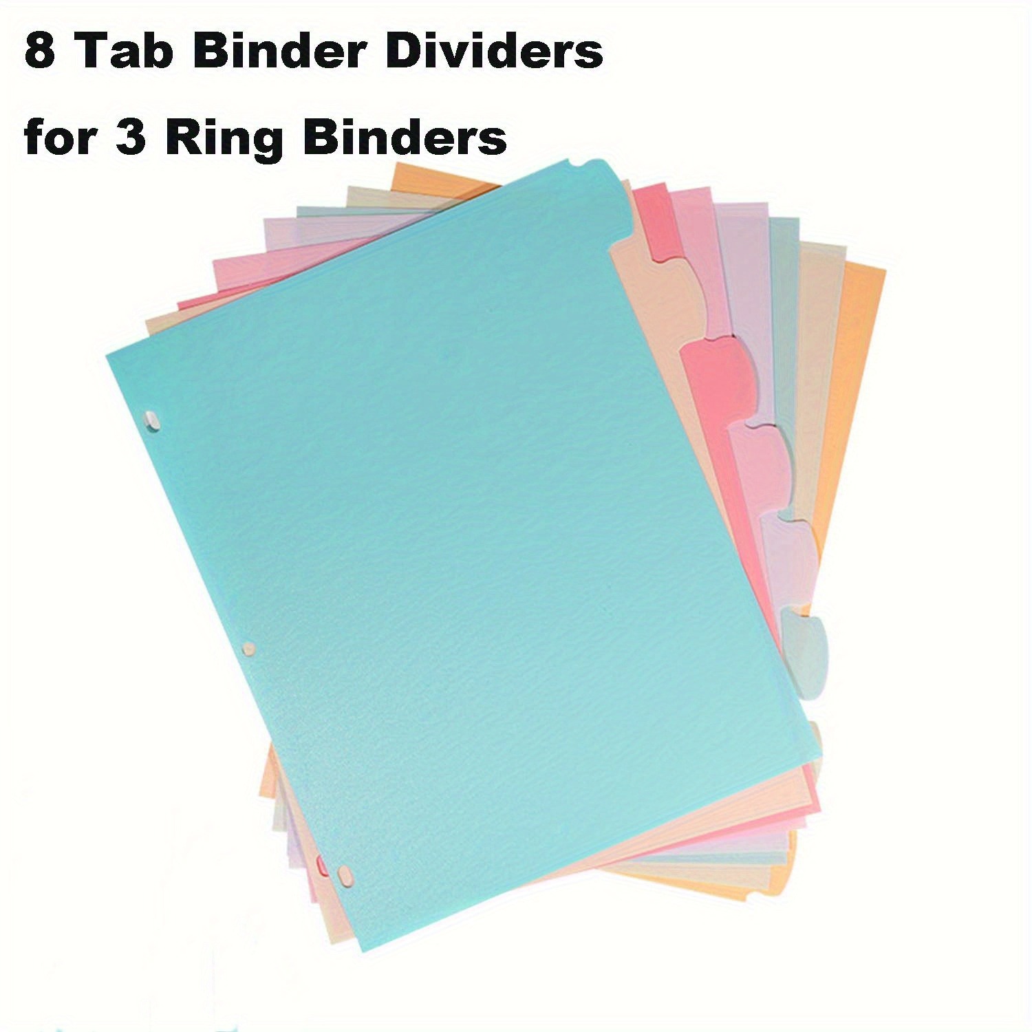 8 Tab Binder Dividers for 3 Ri - Index Tab Divider avaliação e preço