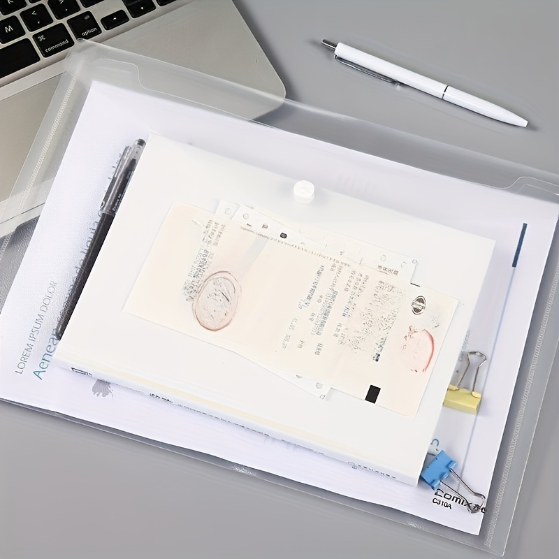 10pcs Transparent A4 Folders C - Office Stationery And Supply avaliação e preço