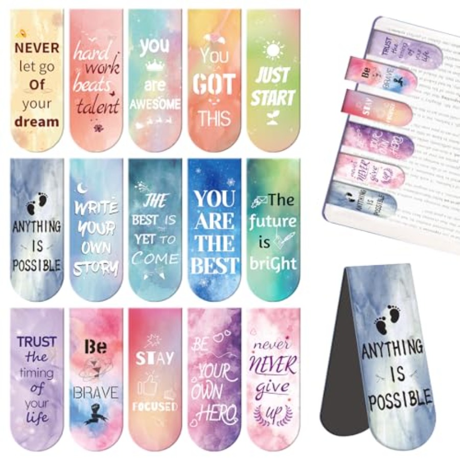 Magnetic Bookmarks - 15PCS Boo - Bookmark Magnetic Clip avaliação e preço