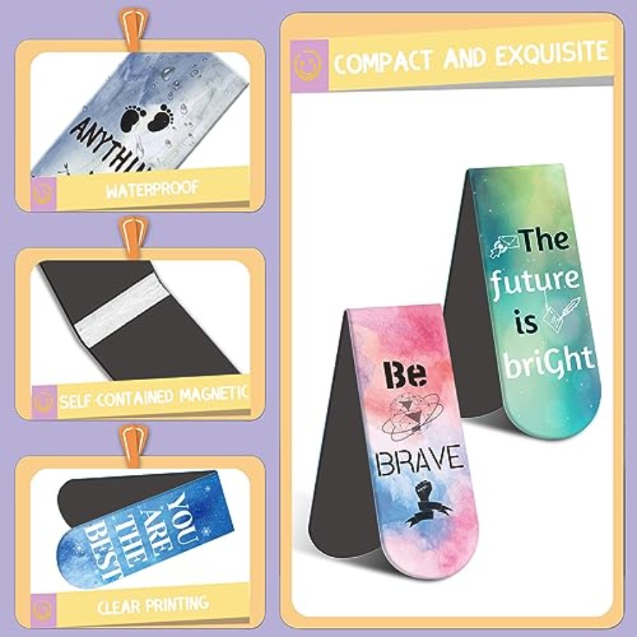 Magnetic Bookmarks - 15PCS Boo - Bookmark Magnetic Clip avaliação e preço