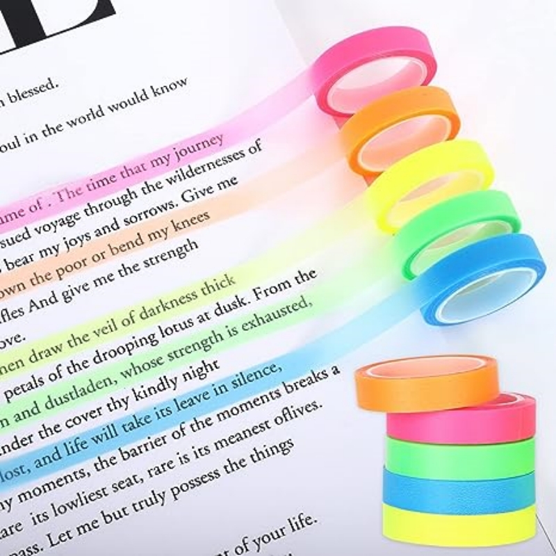 5 Rolls Multicolor Writable St - Correction Tape Roller avaliação e preço