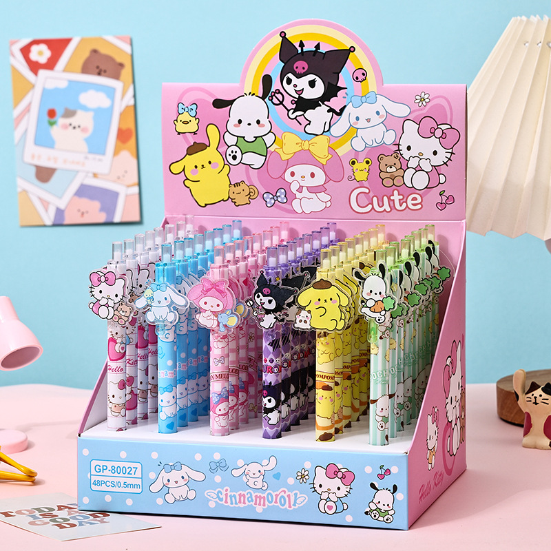 48pcs Gel Pen Kuromi KT My Mel - Stationery Supplier avaliação e preço