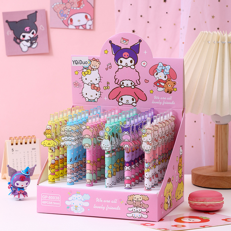 48pcs Gel Pen Kuromi KT My Mel - Stationery Supplier avaliação e preço