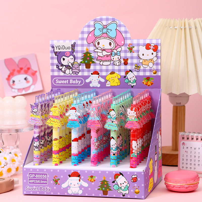 48pcs Gel Pen Kuromi KT My Mel - Stationery Supplier avaliação e preço
