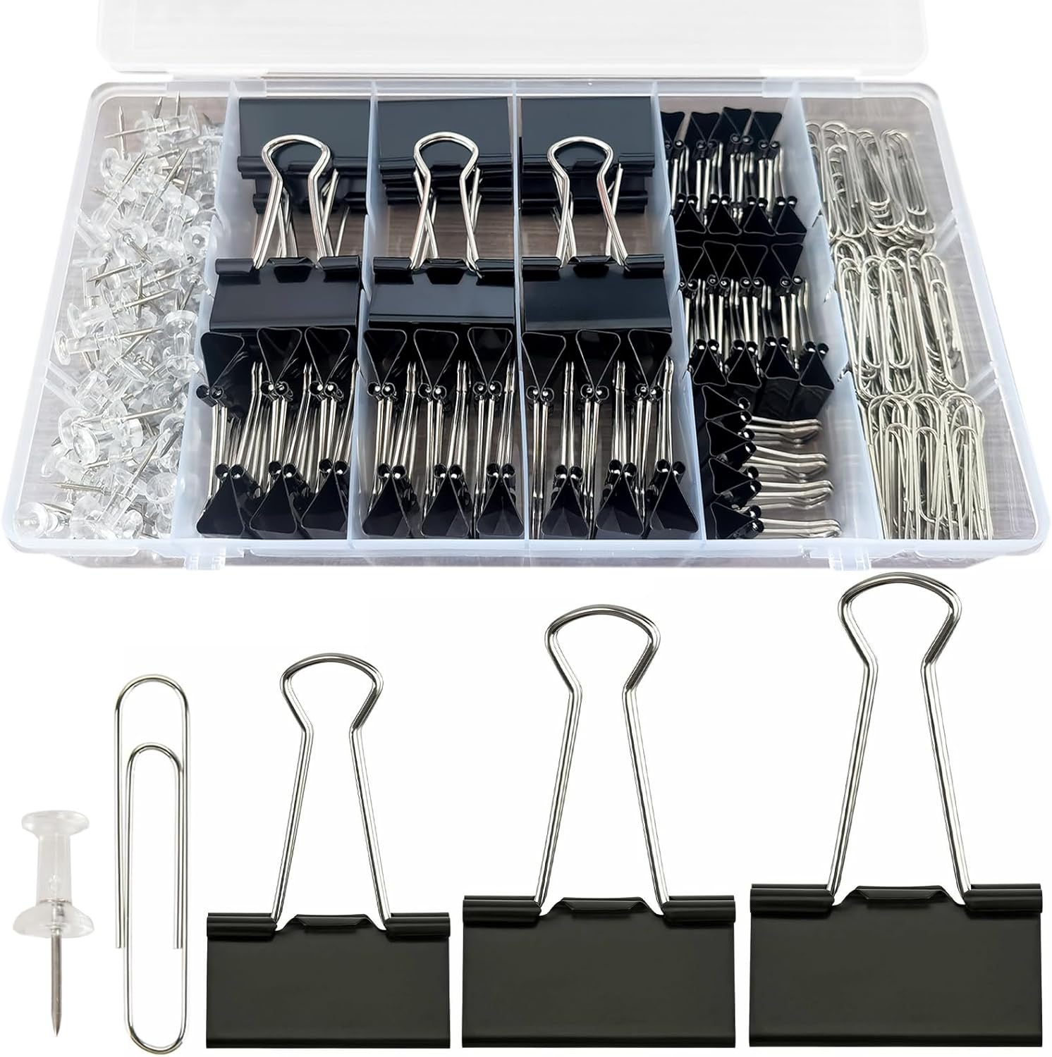 240PCS Office Clips Set: Paper - Binder Clip Assorted avaliação e preço