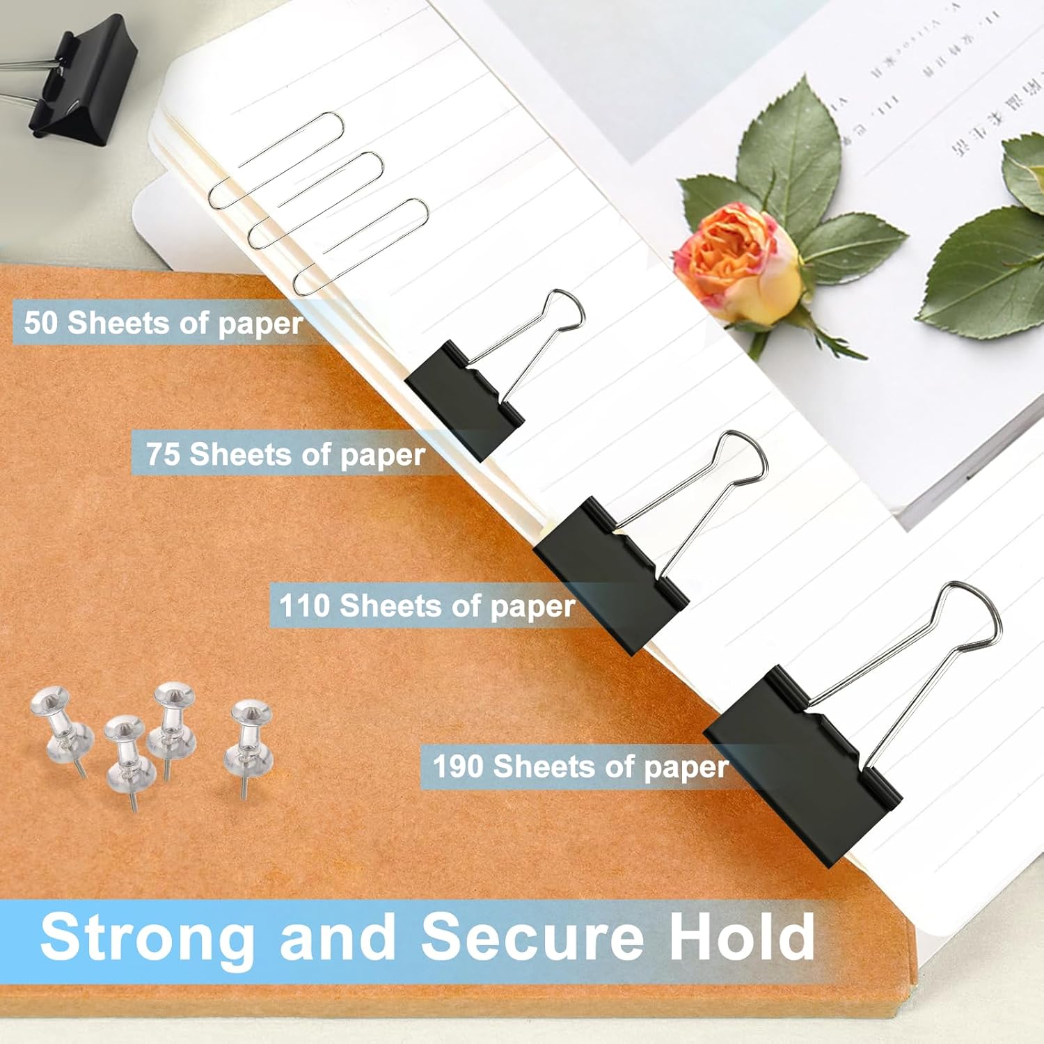 240PCS Office Clips Set: Paper - Binder Clip Assorted avaliação e preço
