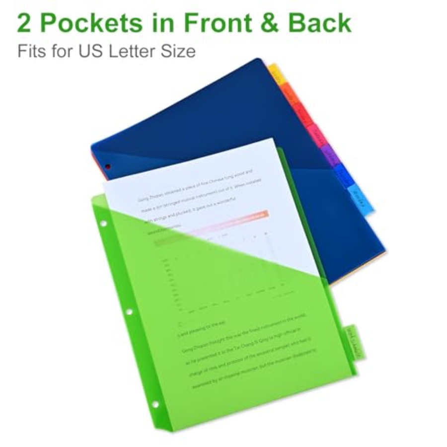 8-Tab Binder Dividers - Index  - Index Tab Divider avaliação e preço