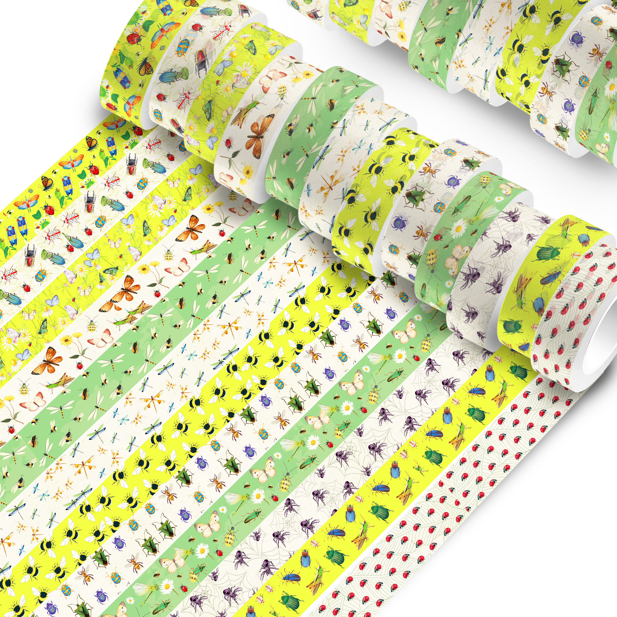 12 Rolls Cartoon Insect Bee Bu - Washi Tape Set avaliação e preço