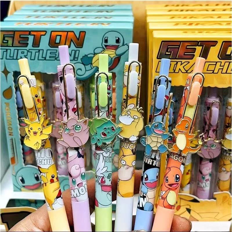 6pcs Pokemon Patch Press Pen S - Office Supply Office Stationery Items avaliação e preço