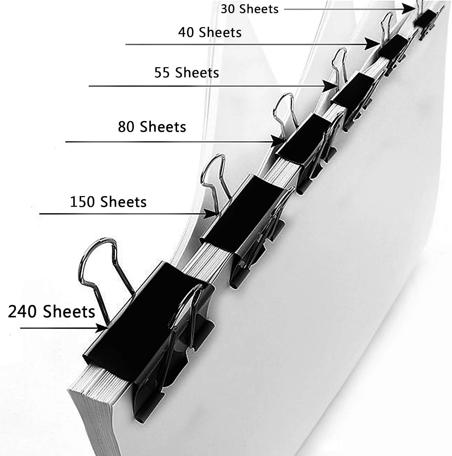110 PCS Binder Clips Assorted  - Binder Clip Assorted avaliação e preço