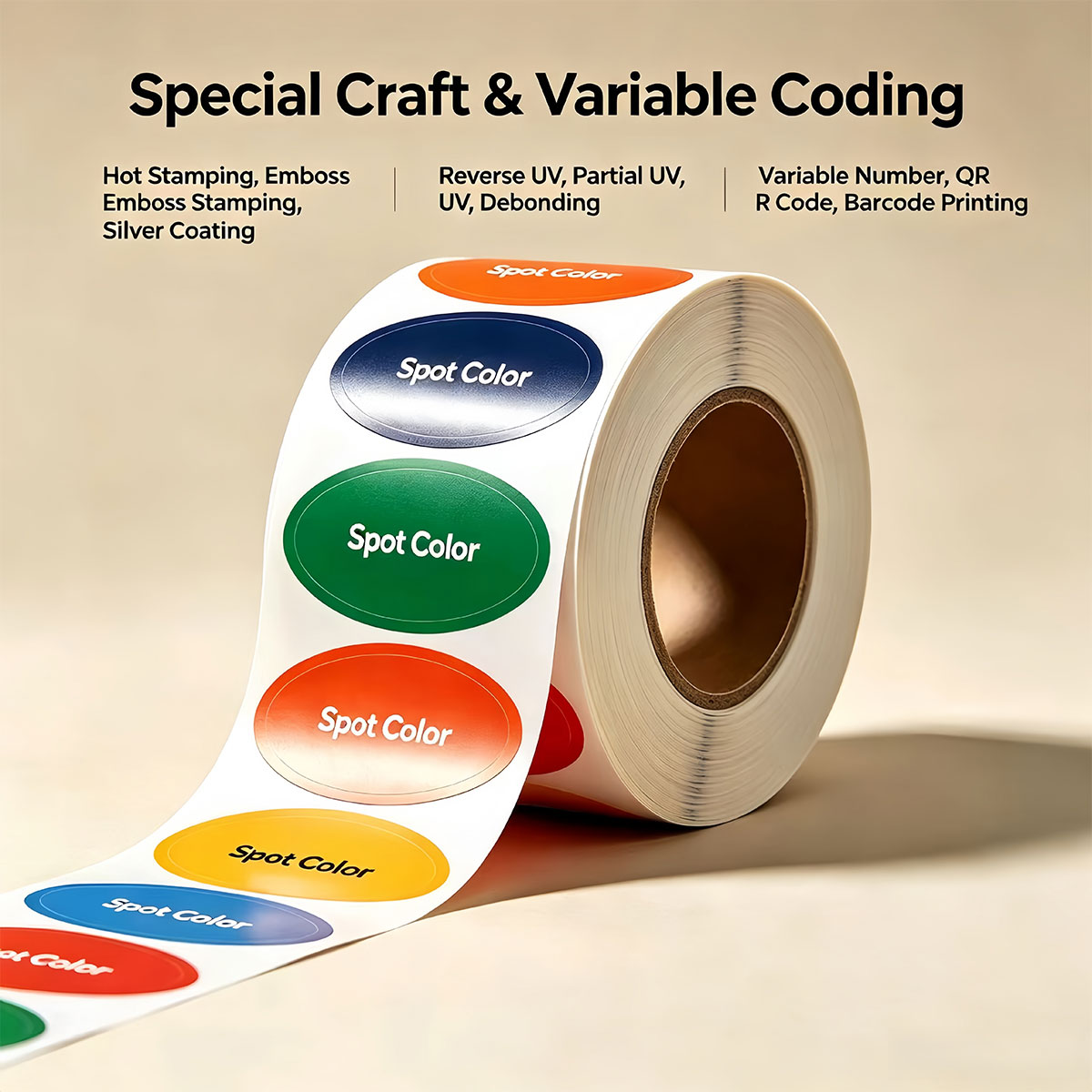 Premium 3D UV Roll Label Matte - Sticker Label Roll avaliação e preço