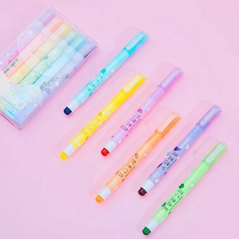 6 Colors/set Pastel Gel Highli - Highlighter Set Pastel avaliação e preço
