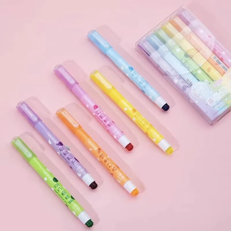 6 Colors/set Pastel Gel Highli - Highlighter Set Pastel avaliação e preço